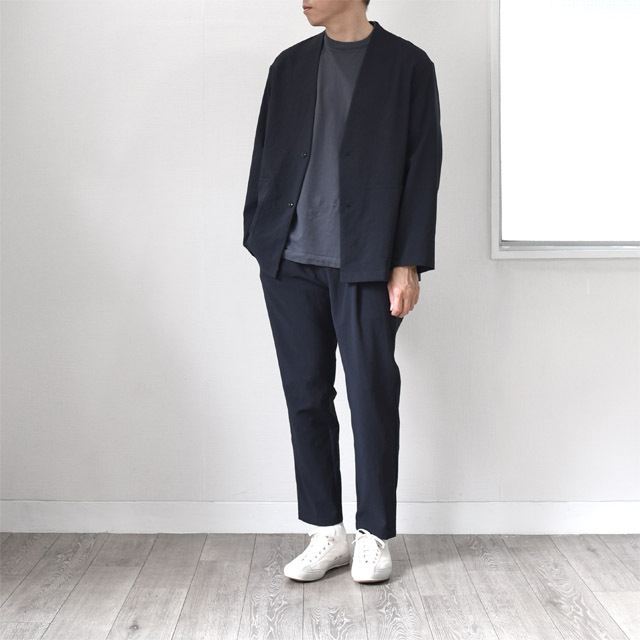 LAMOND ノーカラージャケット ラモンド カーディガン シャツ firmum LAMOND ノーカラージャケット ラモンド カーディガン シャツ