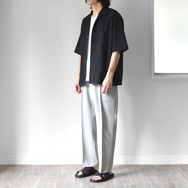21SS LAMOND ラモンド バンドカラーシャリシャツ Shari LAMOND ラモンド 