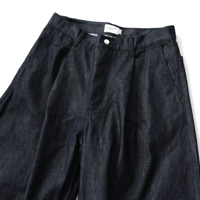 STILL BY HAND （スティルバイハンド）DN01253 Deep Tuck Wide Denim
