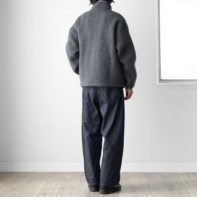 LAMOND（ラモンド） Pure Super100s Lambs Wool Fleece Blouson LM-O