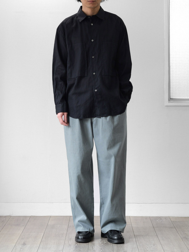 CURLY （カーリー）KNIT DENIM 2 TUCK EZ WIDE SLACKS| 通販 - FENEST