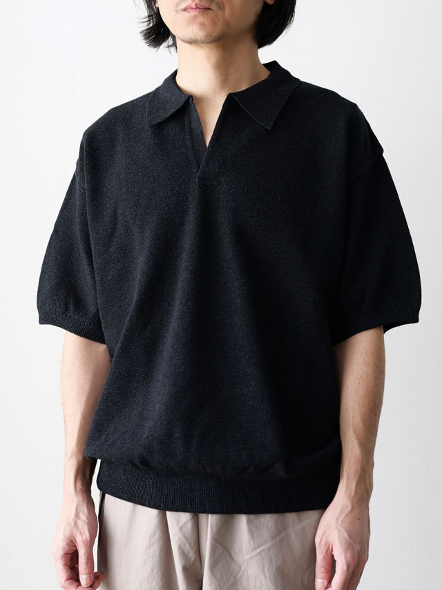 crepuscule Moss Stitch Skipper ブラック サイズ2 crepuscule / クレプスキュール | Moss Stitch Skipper - Black | 通販