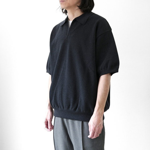 crepuscule (クレプスキュール) Moss Stitch Polo | 通販