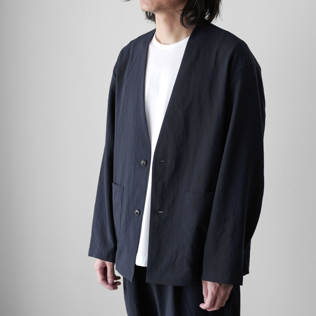 LAMOND ノーカラージャケット ラモンド カーディガン シャツ firmum LAMOND ノーカラージャケット ラモンド カーディガン シャツ